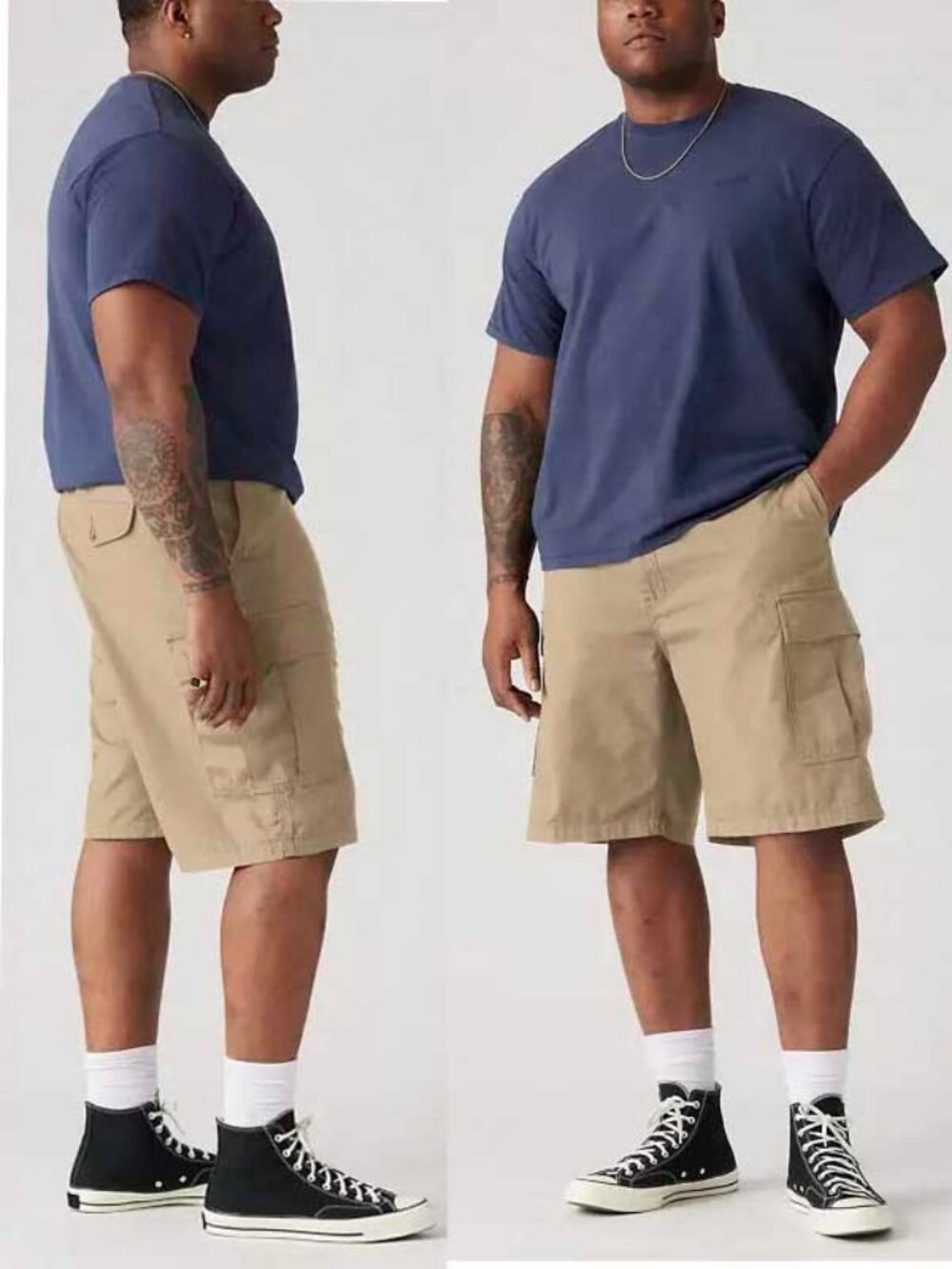 Levi's  Men's Rip Stop Carrier Cargo Shorts Pants Tan 55 Waist NWT